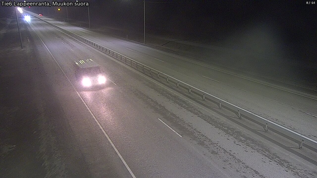 Weather Camera Image Road 6 Lappeenranta, Muukko straight, Lappeenranta, Etelä-Karjala