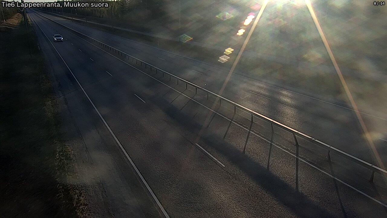Weather Camera Image Tie 6 Villmanstrand, Muukko rakan, Lappeenranta, Etelä-Karjala