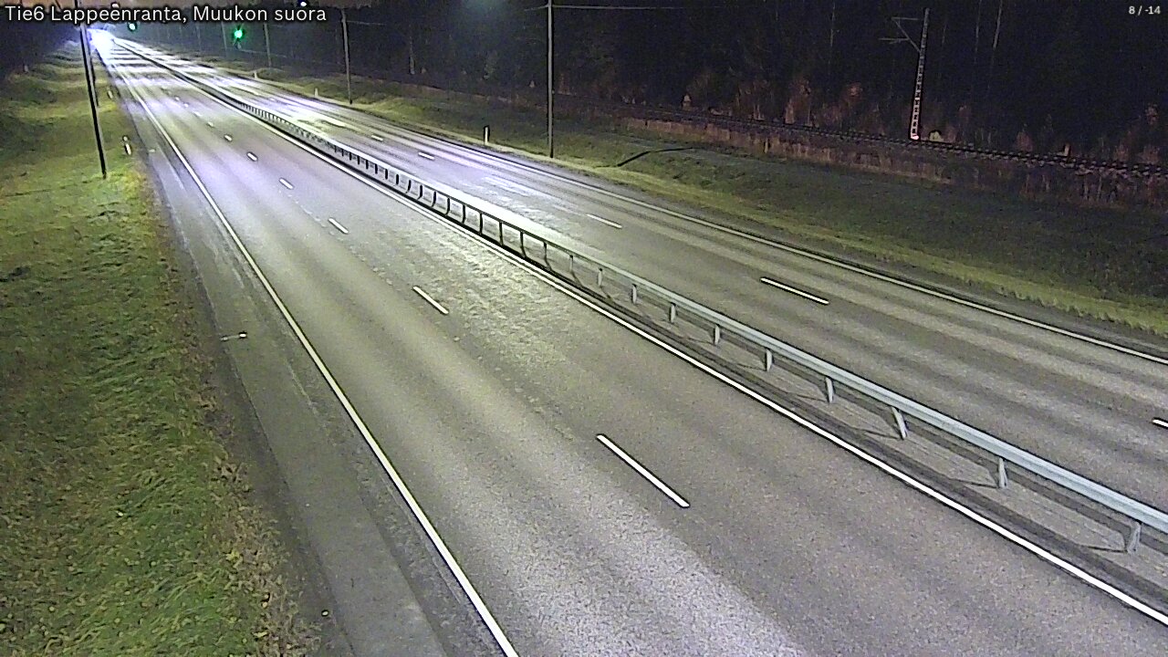 Weather Camera Image Tie 6 Villmanstrand, Muukko rakan, Lappeenranta, Etelä-Karjala