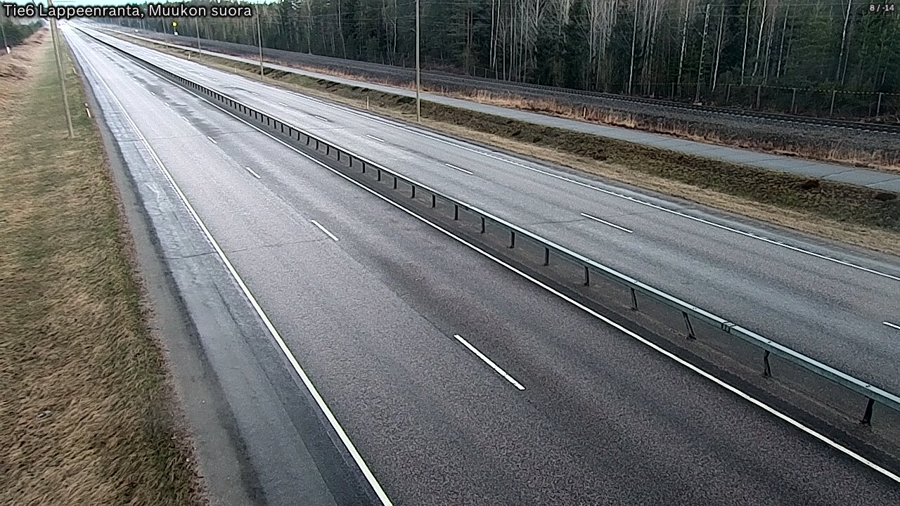 Weather Camera Image Tie 6 Villmanstrand, Muukko rakan, Lappeenranta, Etelä-Karjala