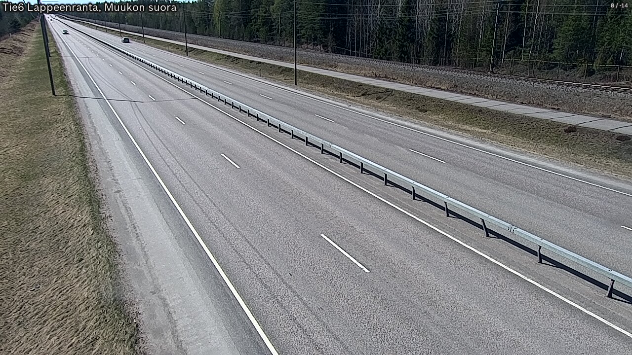 Weather Camera Image Tie 6 Villmanstrand, Muukko rakan, Lappeenranta, Etelä-Karjala
