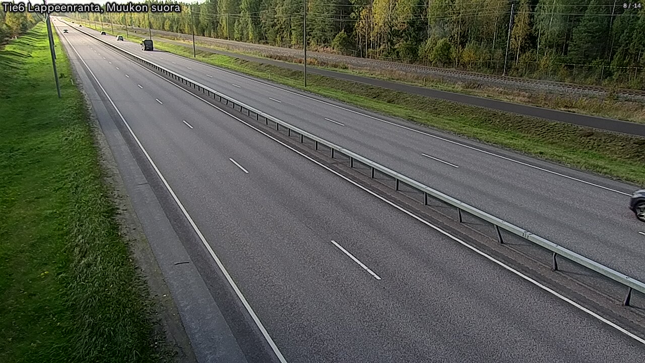 Weather Camera Image Tie 6 Villmanstrand, Muukko rakan, Lappeenranta, Etelä-Karjala