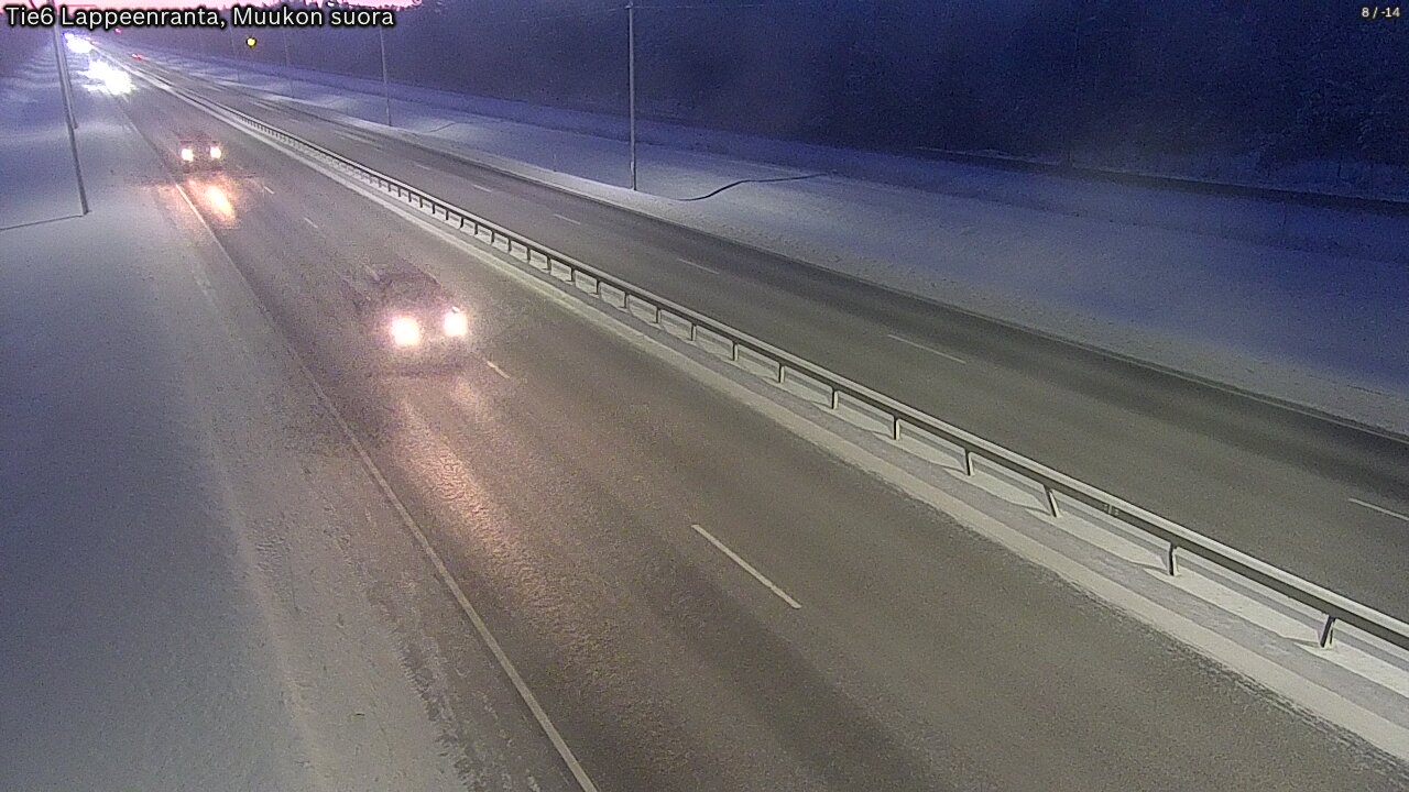 Weather Camera Image Tie 6 Villmanstrand, Muukko rakan, Lappeenranta, Etelä-Karjala