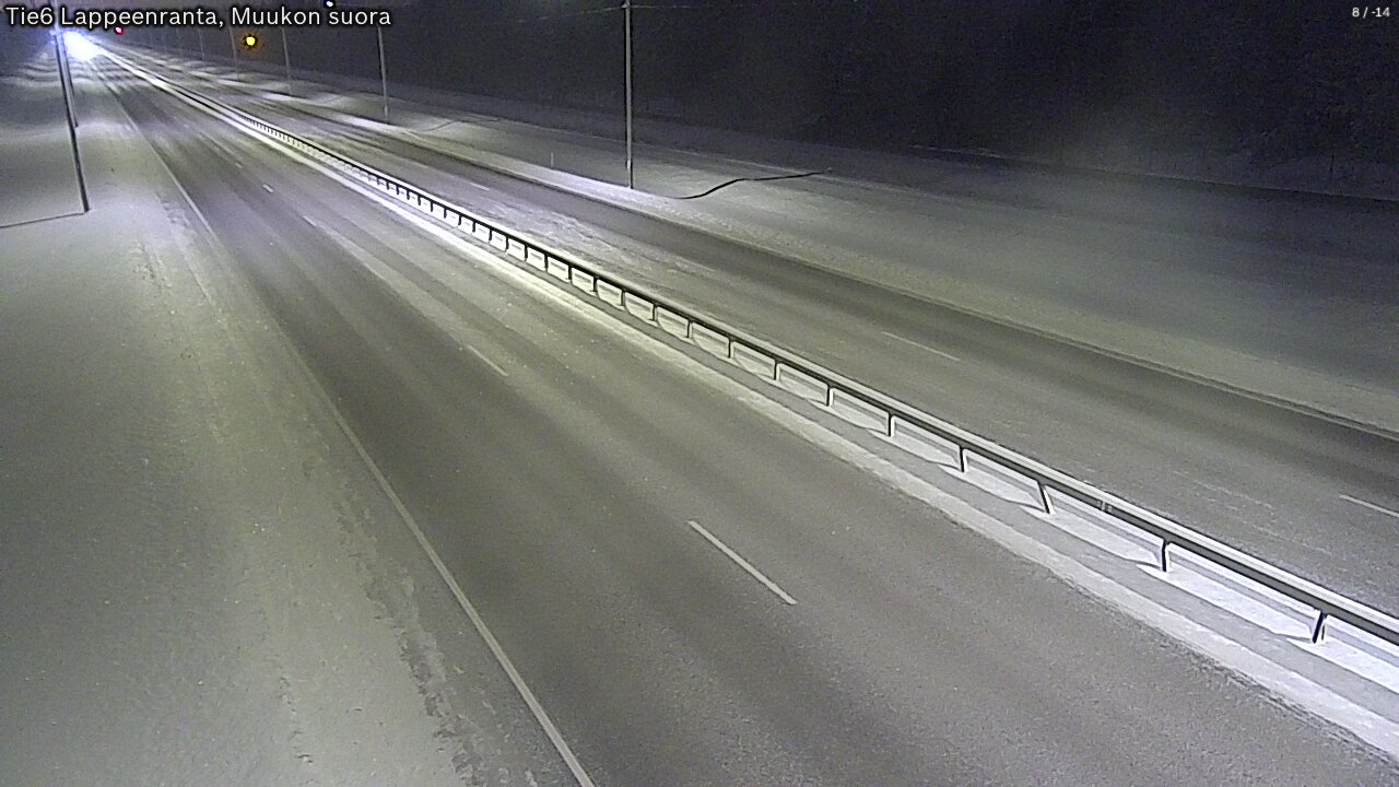 Weather Camera Image Road 6 Lappeenranta, Muukko straight, Lappeenranta, Etelä-Karjala