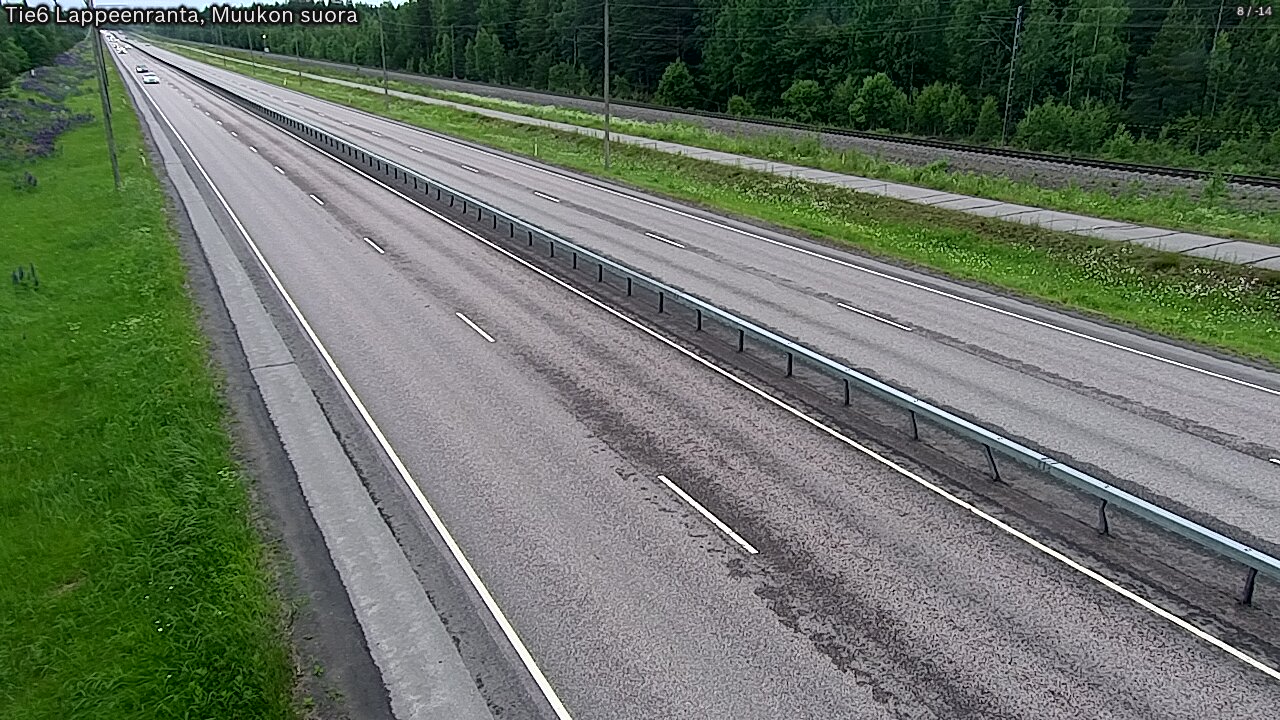Weather Camera Image Tie 6 Villmanstrand, Muukko rakan, Lappeenranta, Etelä-Karjala