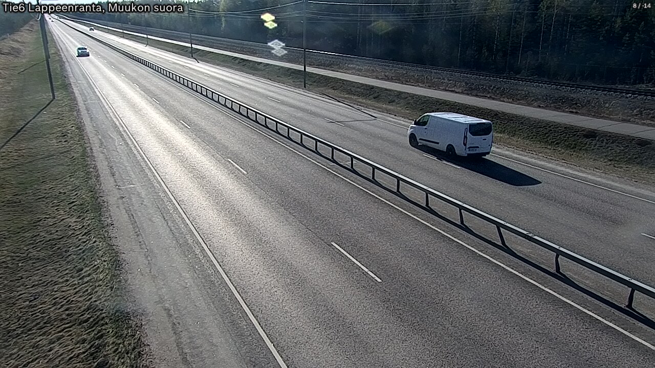 Weather Camera Image Tie 6 Villmanstrand, Muukko rakan, Lappeenranta, Etelä-Karjala