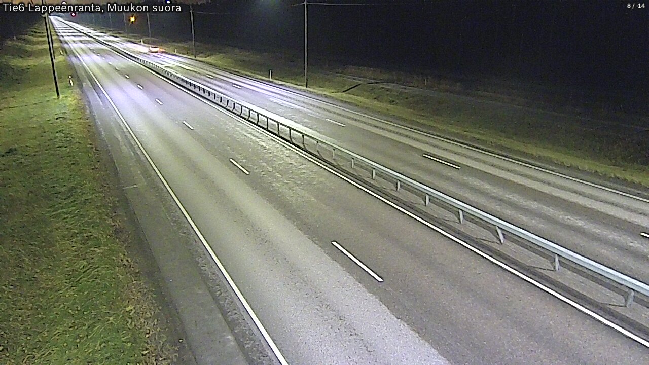Weather Camera Image Road 6 Lappeenranta, Muukko straight, Lappeenranta, Etelä-Karjala