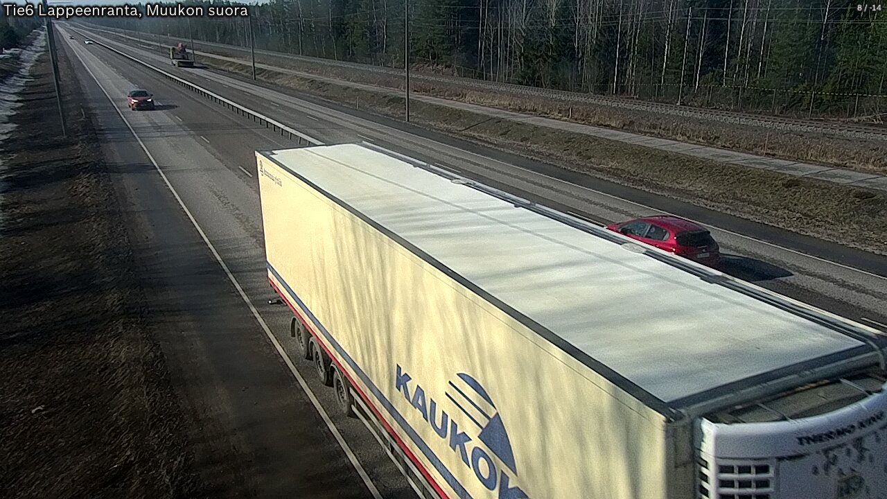 Kelikamerat Kuva Tie 6 Lappeenranta, Muukon suora, Lappeenranta, Etelä-Karjala