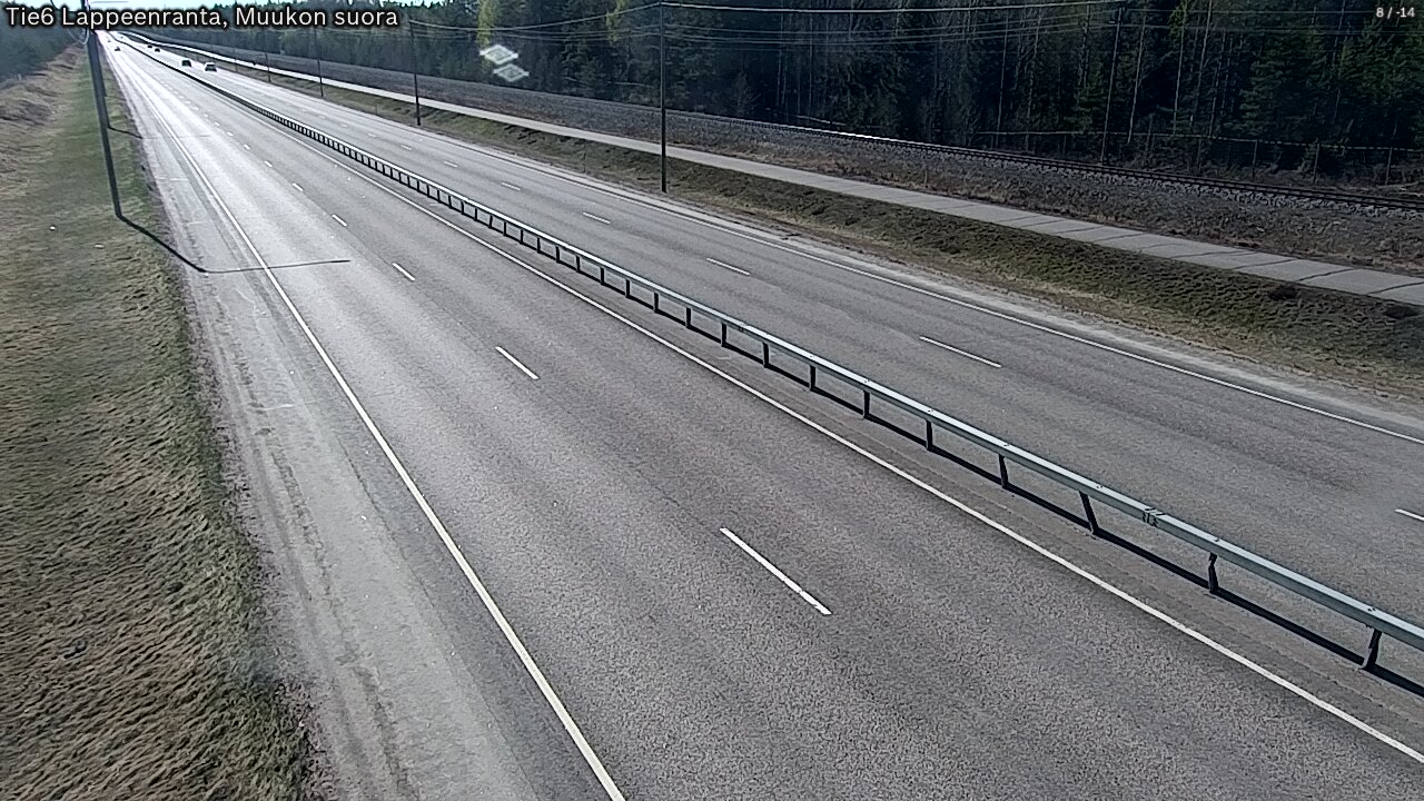 Weather Camera Image Tie 6 Villmanstrand, Muukko rakan, Lappeenranta, Etelä-Karjala