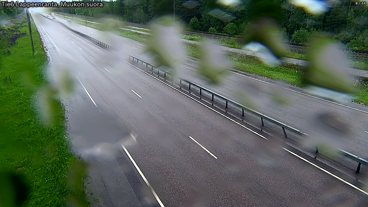 Weather Camera Image Road 6 Lappeenranta, Muukko straight, Lappeenranta, Etelä-Karjala