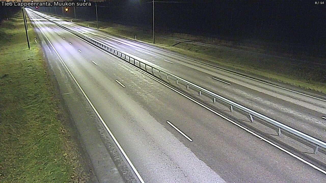 Weather Camera Image Road 6 Lappeenranta, Muukko straight, Lappeenranta, Etelä-Karjala