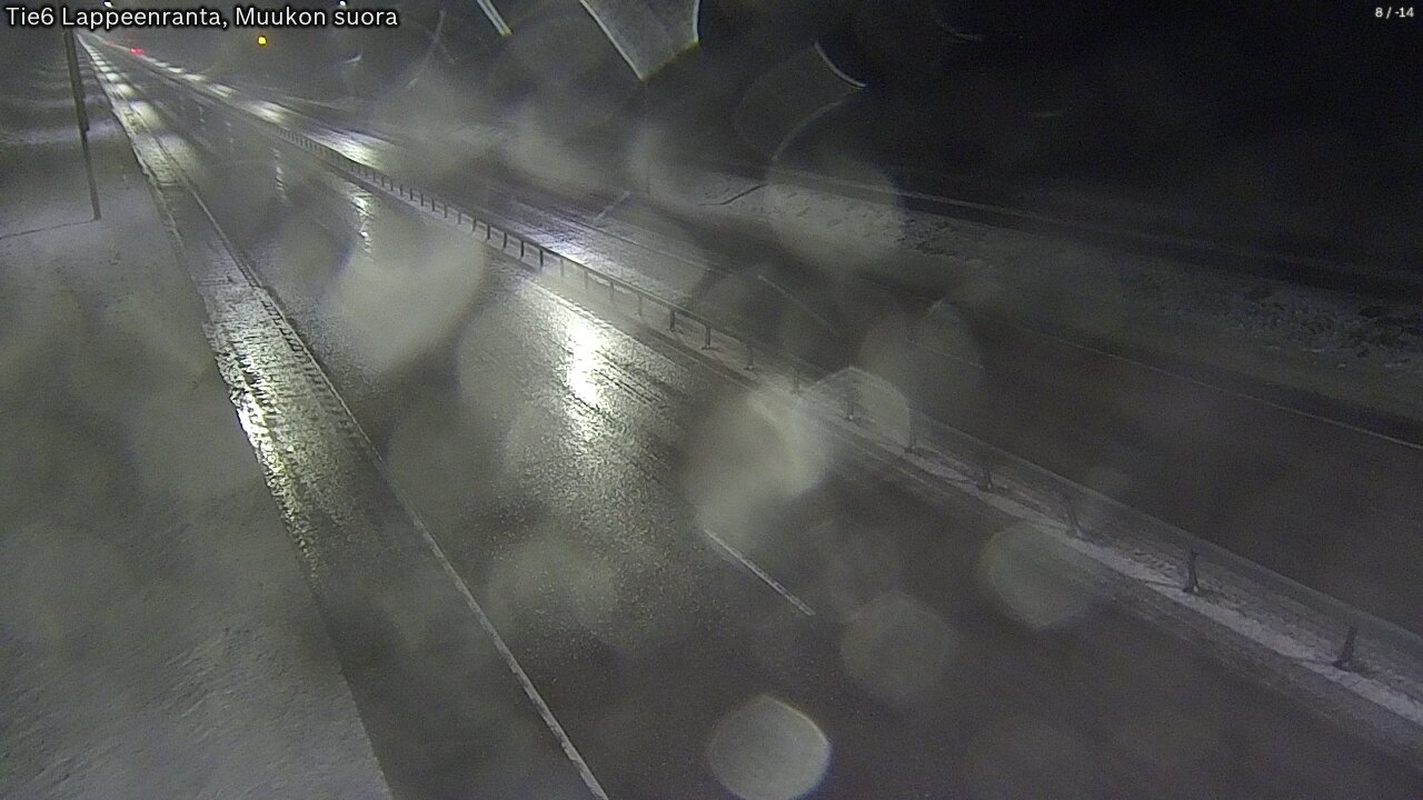 Weather Camera Image Road 6 Lappeenranta, Muukko straight, Lappeenranta, Etelä-Karjala