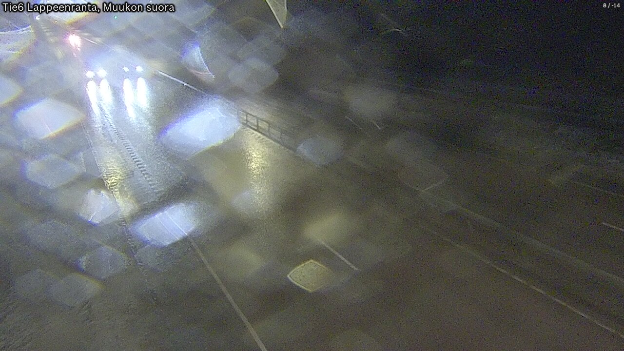 Weather Camera Image Road 6 Lappeenranta, Muukko straight, Lappeenranta, Etelä-Karjala