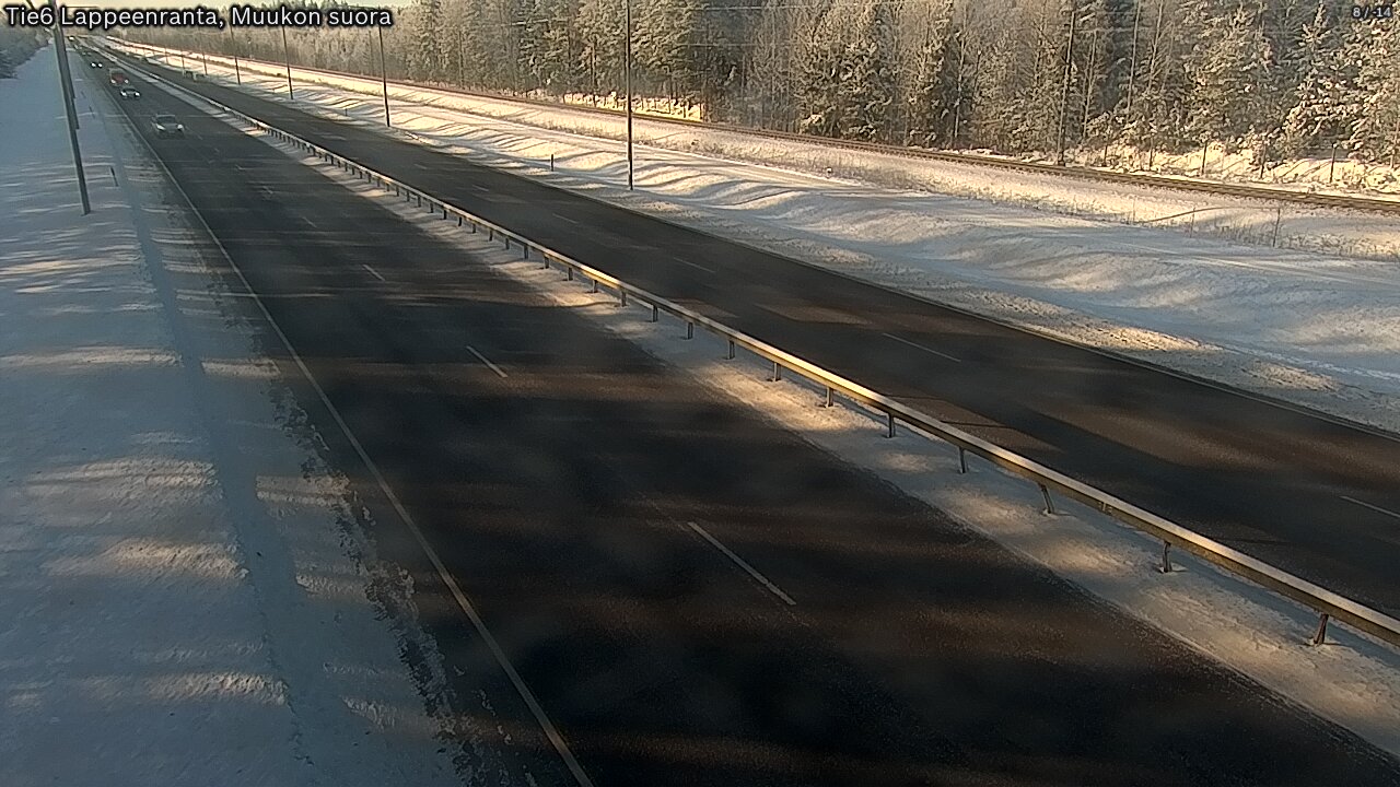 Weather Camera Image Tie 6 Villmanstrand, Muukko rakan, Lappeenranta, Etelä-Karjala