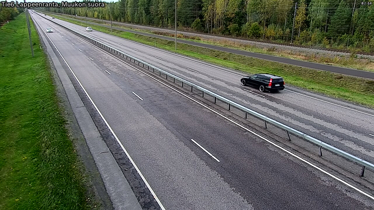 Weather Camera Image Tie 6 Villmanstrand, Muukko rakan, Lappeenranta, Etelä-Karjala