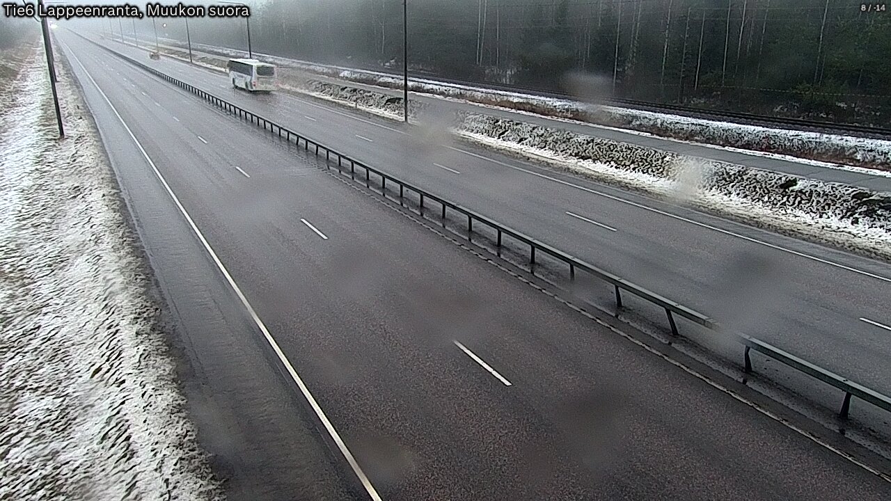 Weather Camera Image Road 6 Lappeenranta, Muukko straight, Lappeenranta, Etelä-Karjala
