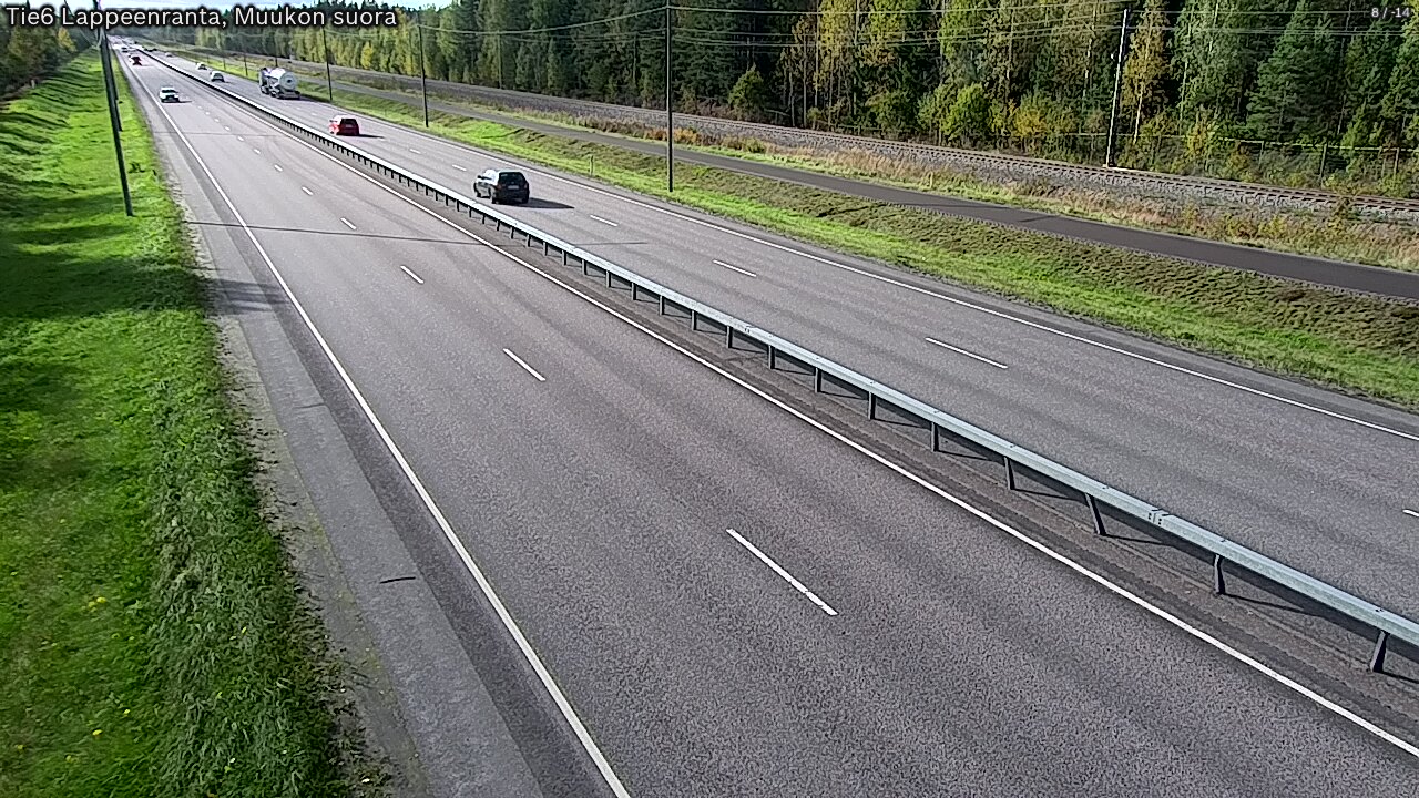 Weather Camera Image Tie 6 Villmanstrand, Muukko rakan, Lappeenranta, Etelä-Karjala