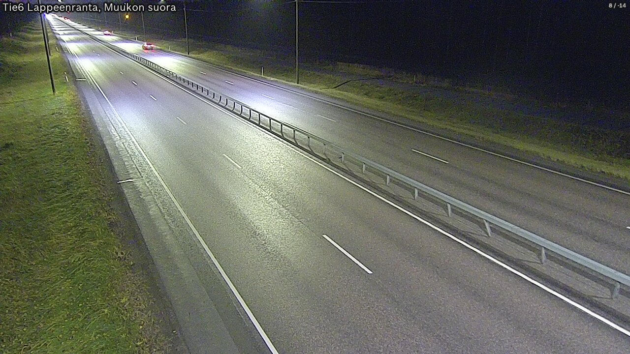 Weather Camera Image Road 6 Lappeenranta, Muukko straight, Lappeenranta, Etelä-Karjala