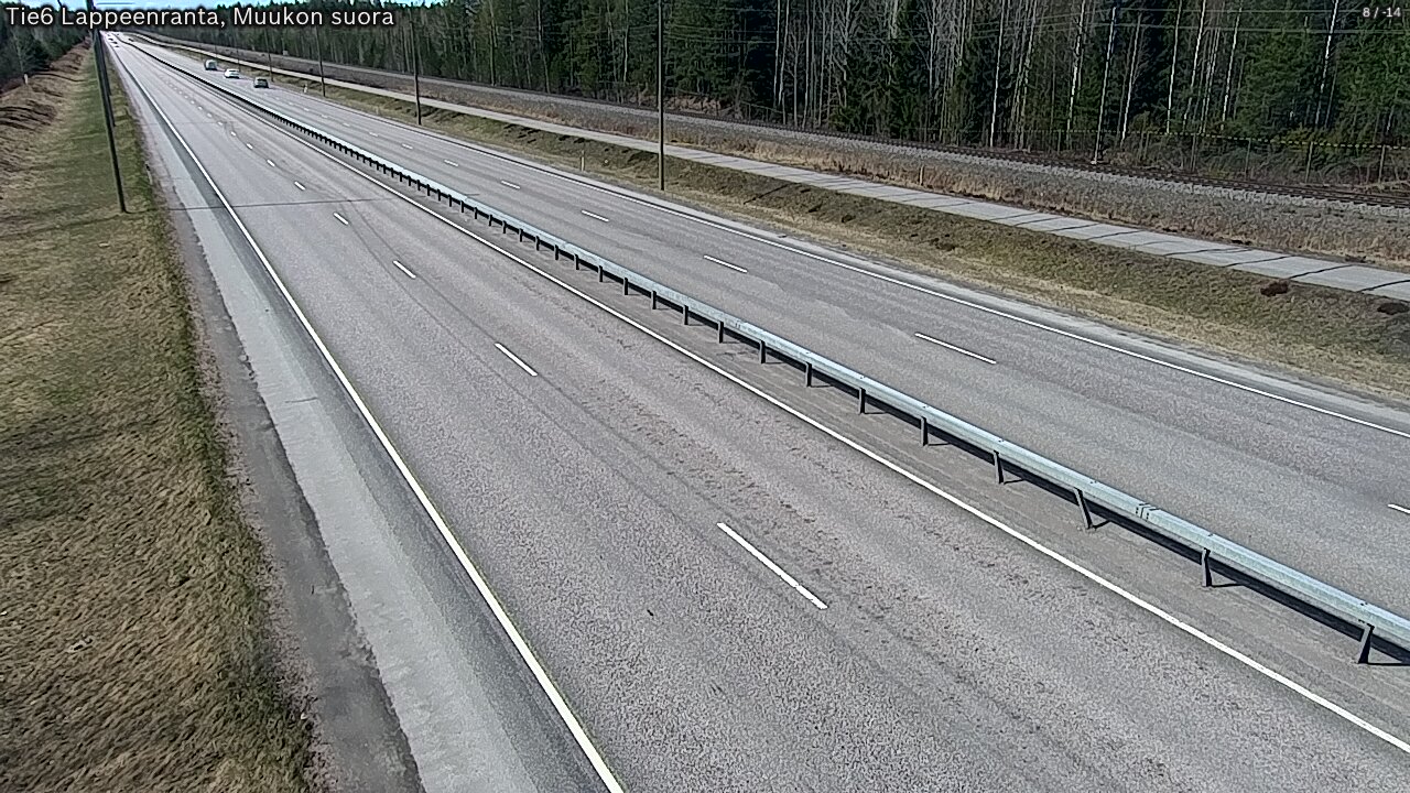 Weather Camera Image Tie 6 Villmanstrand, Muukko rakan, Lappeenranta, Etelä-Karjala