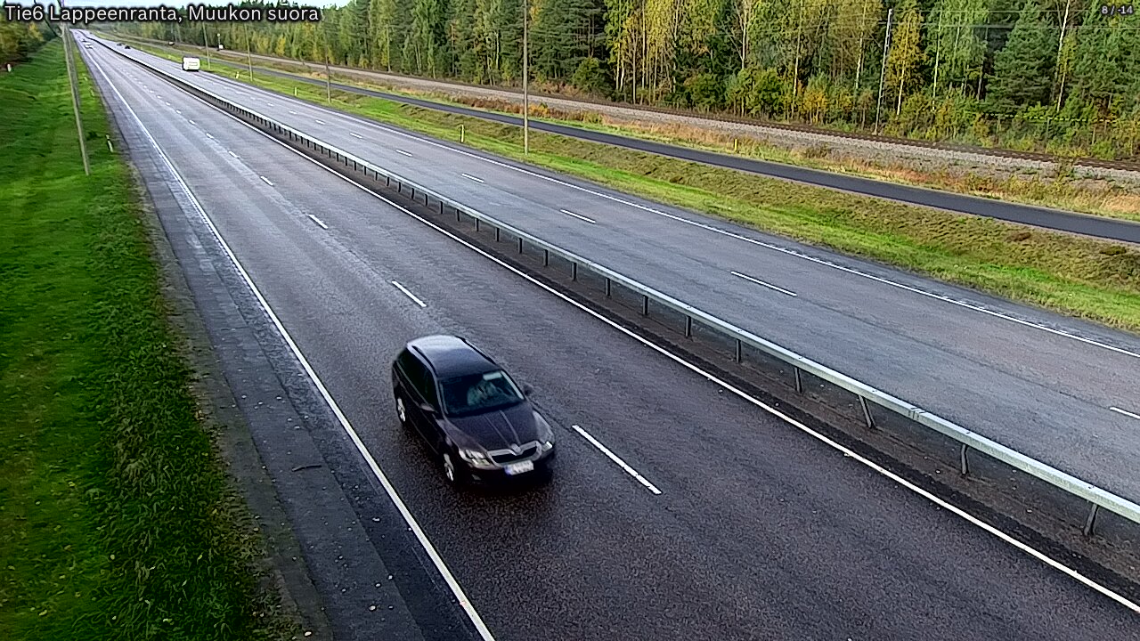 Weather Camera Image Tie 6 Villmanstrand, Muukko rakan, Lappeenranta, Etelä-Karjala