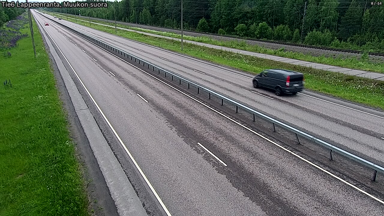 Weather Camera Image Tie 6 Villmanstrand, Muukko rakan, Lappeenranta, Etelä-Karjala