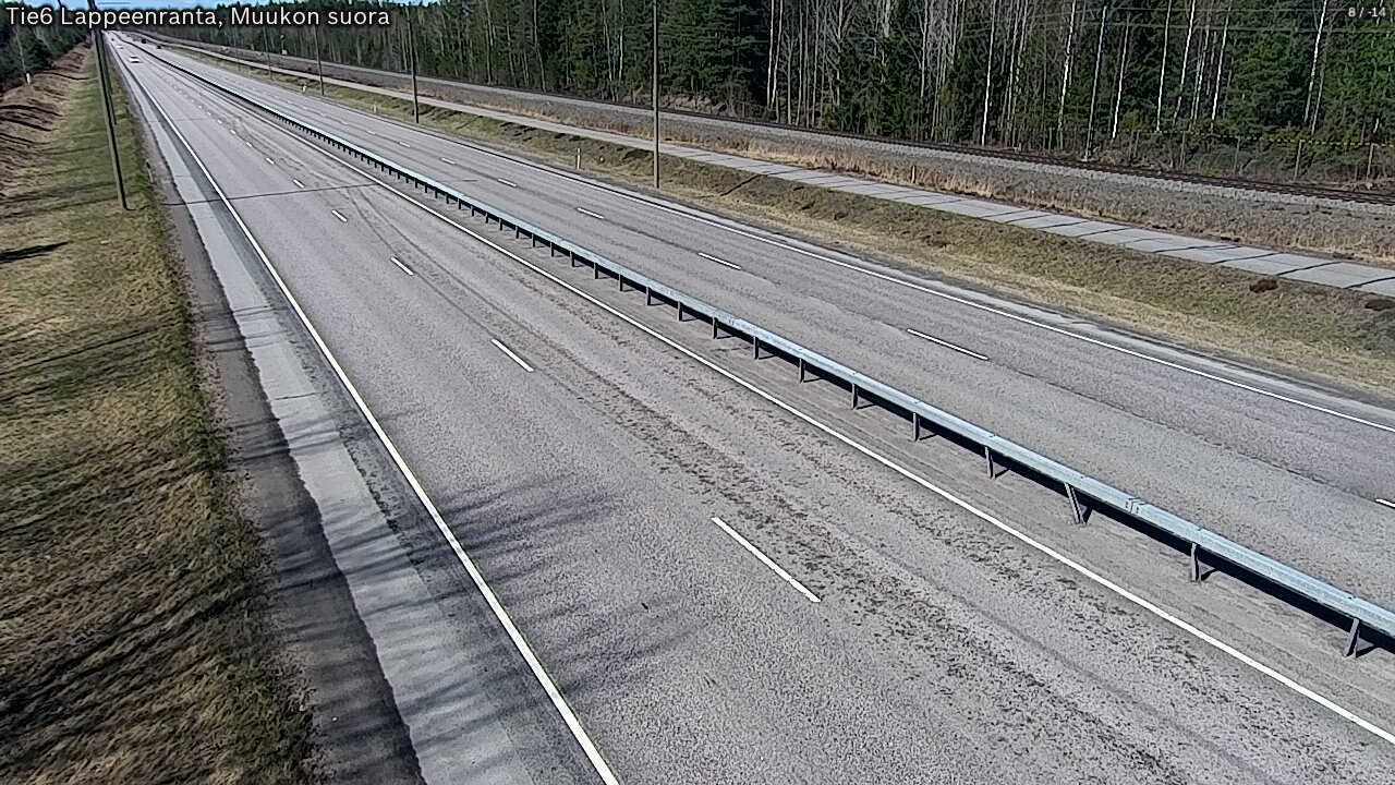 Weather Camera Image Tie 6 Villmanstrand, Muukko rakan, Lappeenranta, Etelä-Karjala