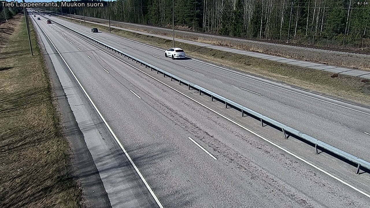 Weather Camera Image Tie 6 Villmanstrand, Muukko rakan, Lappeenranta, Etelä-Karjala