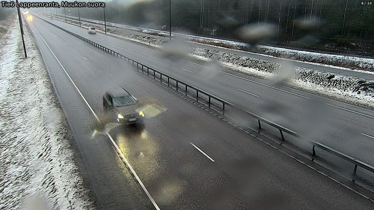Weather Camera Image Road 6 Lappeenranta, Muukko straight, Lappeenranta, Etelä-Karjala