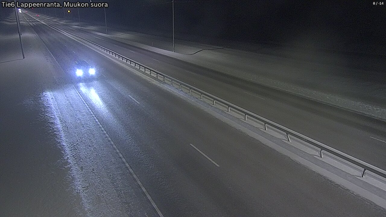Weather Camera Image Tie 6 Villmanstrand, Muukko rakan, Lappeenranta, Etelä-Karjala