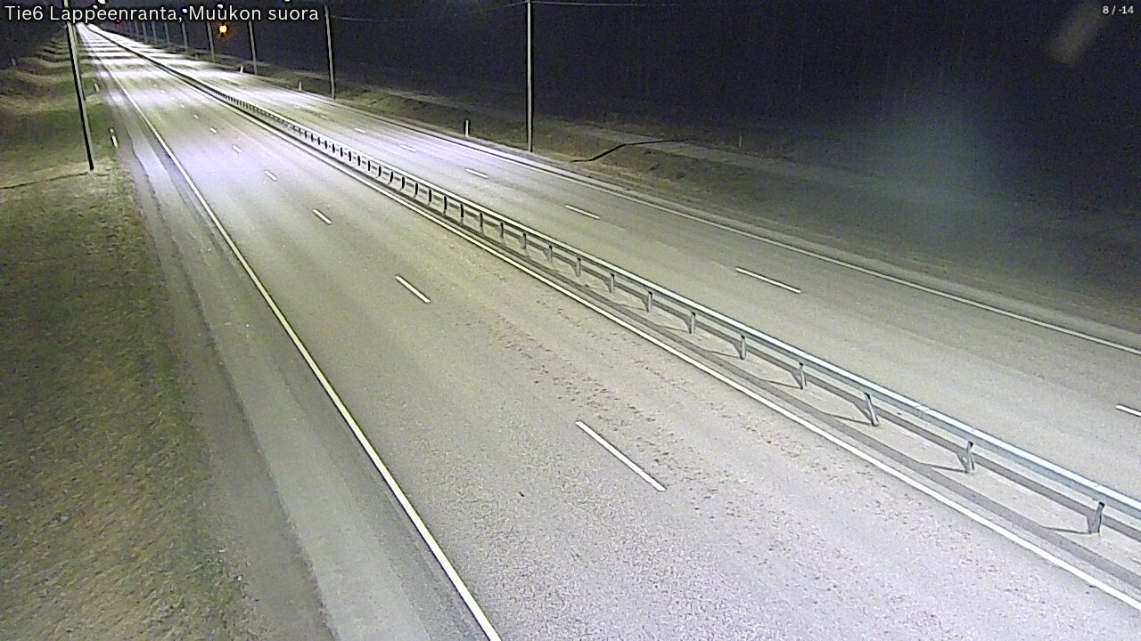 Weather Camera Image Tie 6 Villmanstrand, Muukko rakan, Lappeenranta, Etelä-Karjala