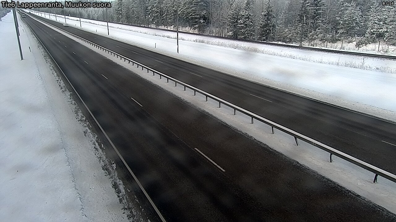 Weather Camera Image Tie 6 Villmanstrand, Muukko rakan, Lappeenranta, Etelä-Karjala