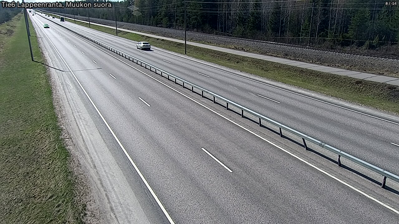Weather Camera Image Tie 6 Villmanstrand, Muukko rakan, Lappeenranta, Etelä-Karjala