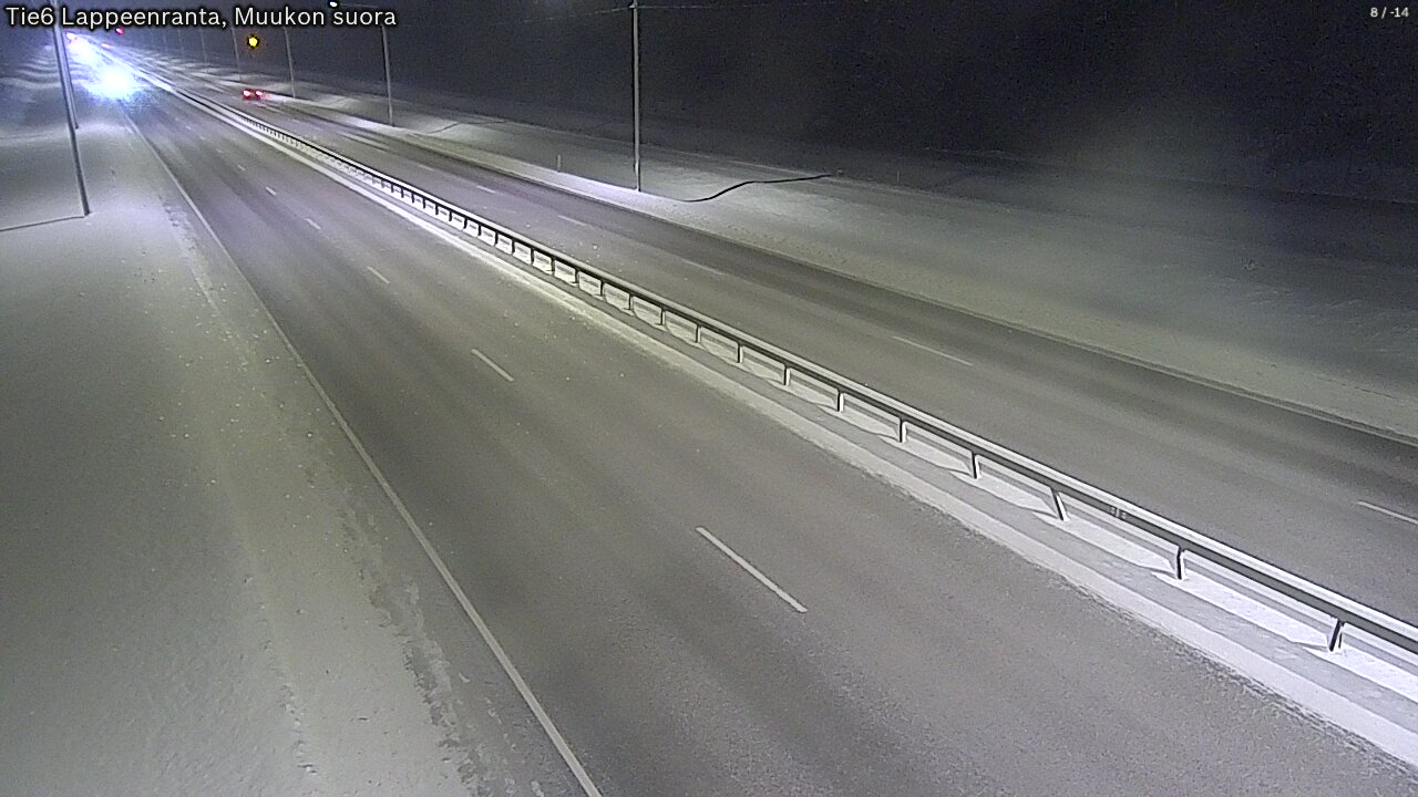 Weather Camera Image Road 6 Lappeenranta, Muukko straight, Lappeenranta, Etelä-Karjala