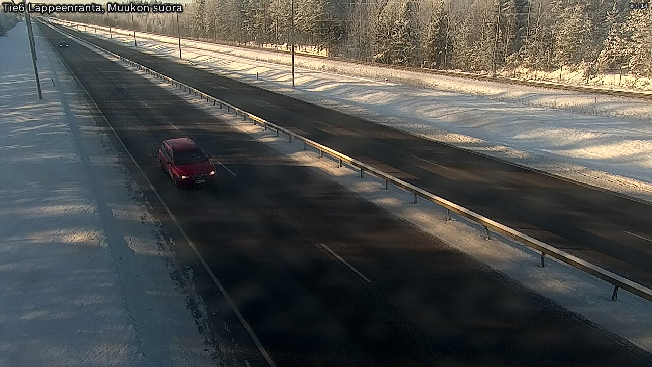 Weather Camera Image Tie 6 Villmanstrand, Muukko rakan, Lappeenranta, Etelä-Karjala