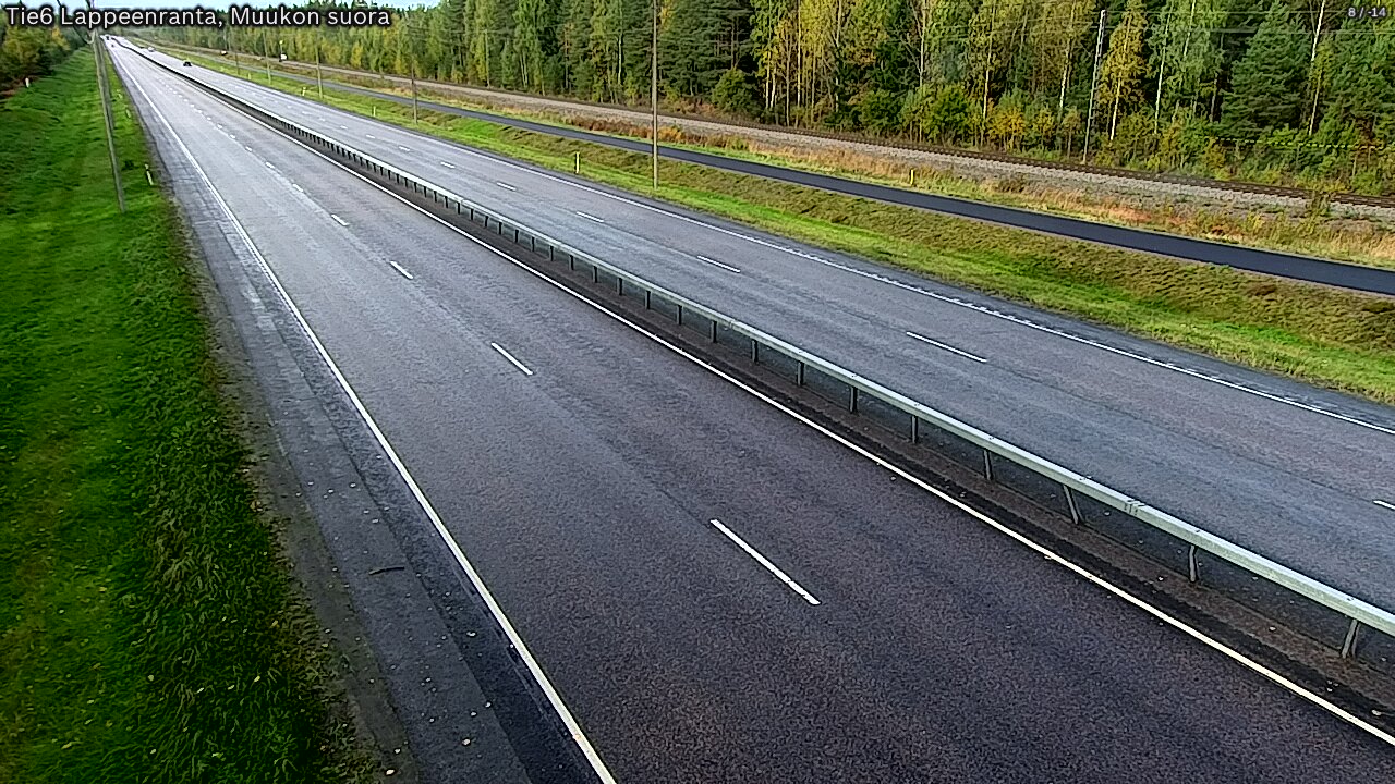 Weather Camera Image Tie 6 Villmanstrand, Muukko rakan, Lappeenranta, Etelä-Karjala