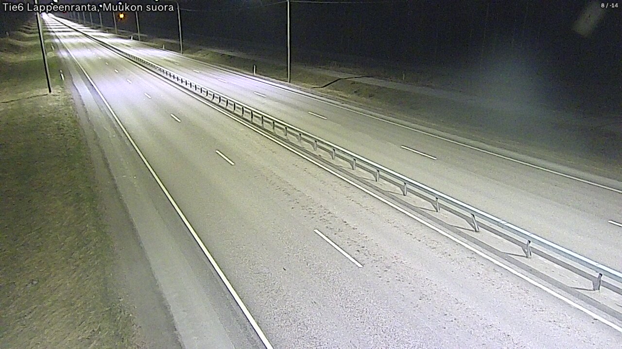 Weather Camera Image Road 6 Lappeenranta, Muukko straight, Lappeenranta, Etelä-Karjala