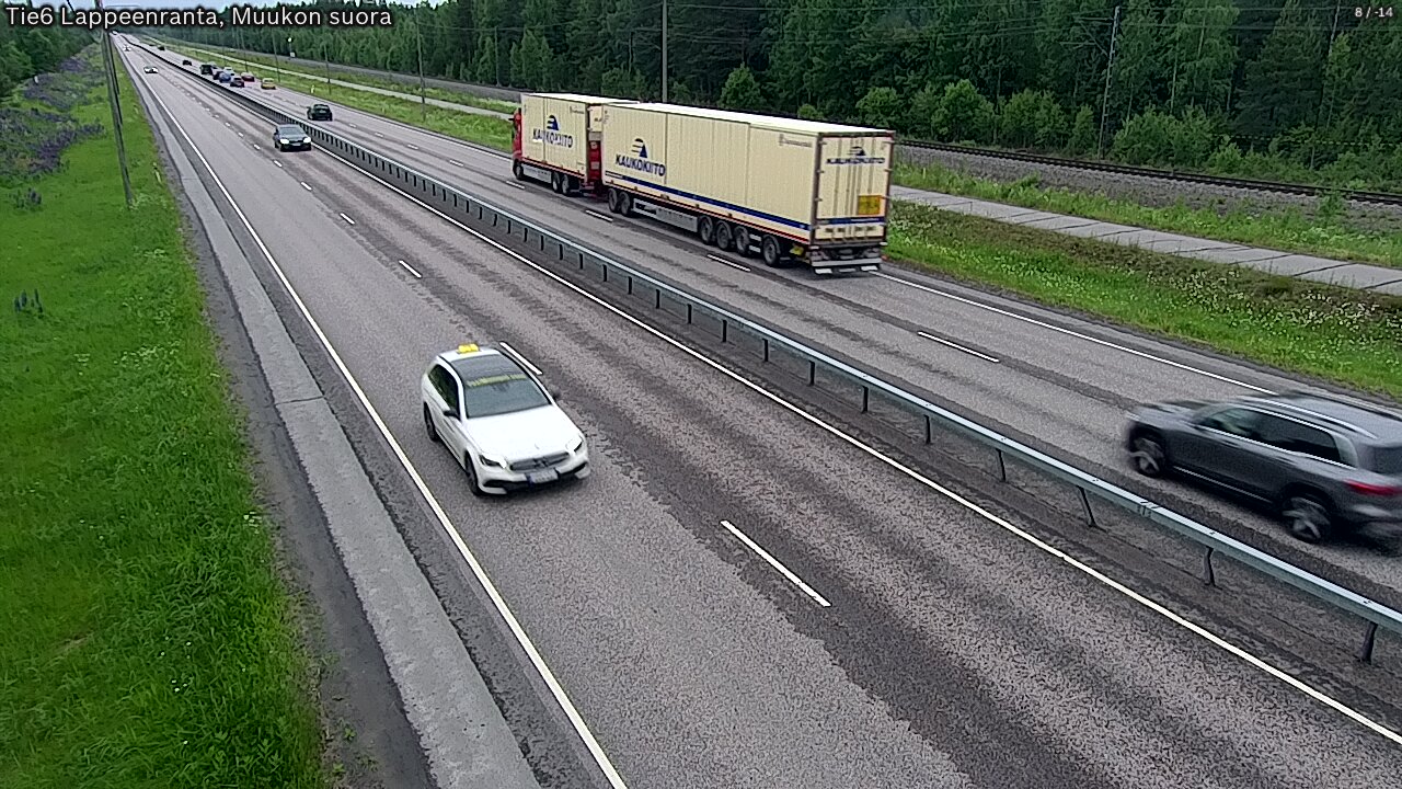 Weather Camera Image Tie 6 Villmanstrand, Muukko rakan, Lappeenranta, Etelä-Karjala