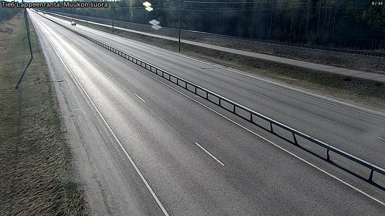 Weather Camera Image Tie 6 Villmanstrand, Muukko rakan, Lappeenranta, Etelä-Karjala