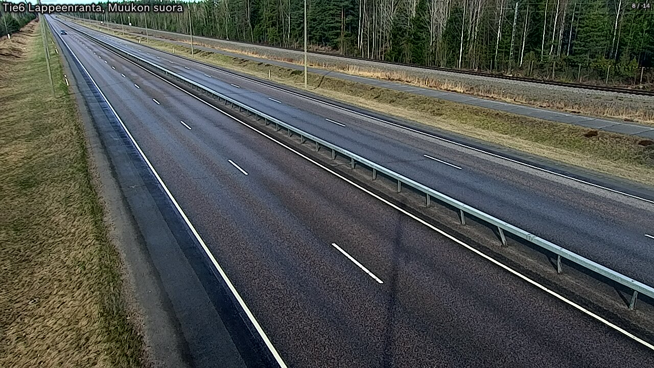Weather Camera Image Tie 6 Villmanstrand, Muukko rakan, Lappeenranta, Etelä-Karjala