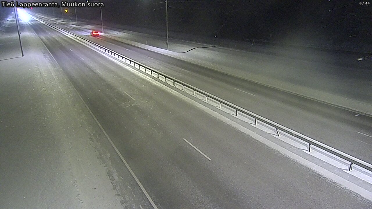 Weather Camera Image Road 6 Lappeenranta, Muukko straight, Lappeenranta, Etelä-Karjala