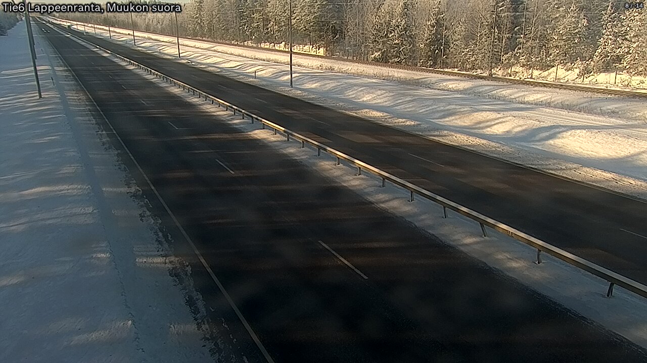 Weather Camera Image Tie 6 Villmanstrand, Muukko rakan, Lappeenranta, Etelä-Karjala