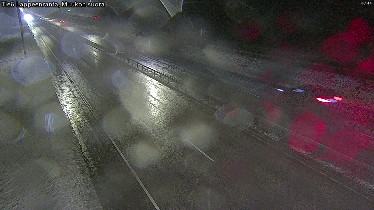 Weather Camera Image Road 6 Lappeenranta, Muukko straight, Lappeenranta, Etelä-Karjala