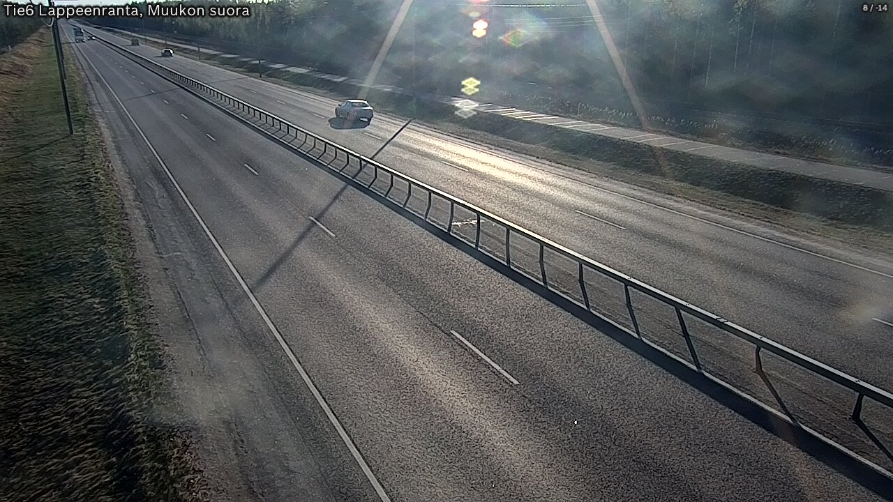 Weather Camera Image Tie 6 Villmanstrand, Muukko rakan, Lappeenranta, Etelä-Karjala