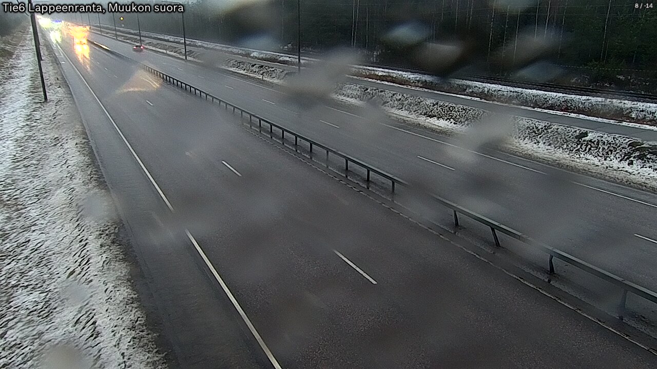 Weather Camera Image Road 6 Lappeenranta, Muukko straight, Lappeenranta, Etelä-Karjala