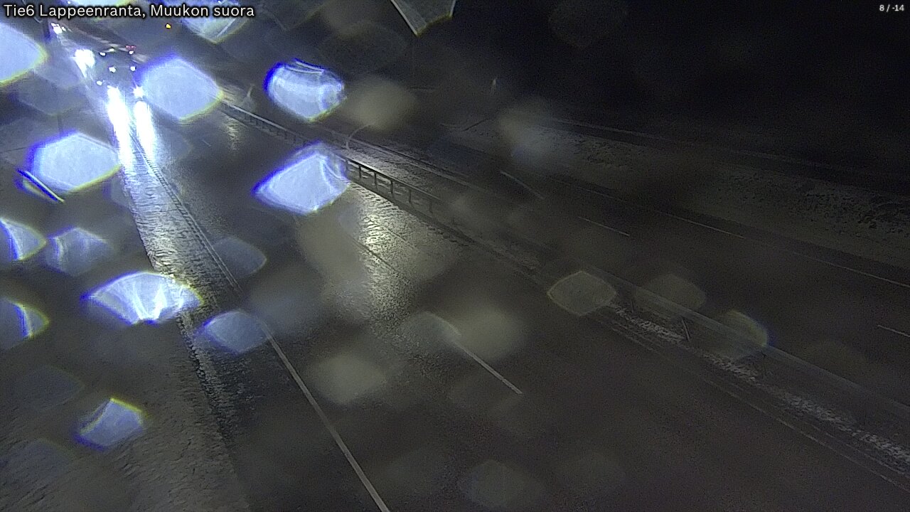 Weather Camera Image Road 6 Lappeenranta, Muukko straight, Lappeenranta, Etelä-Karjala