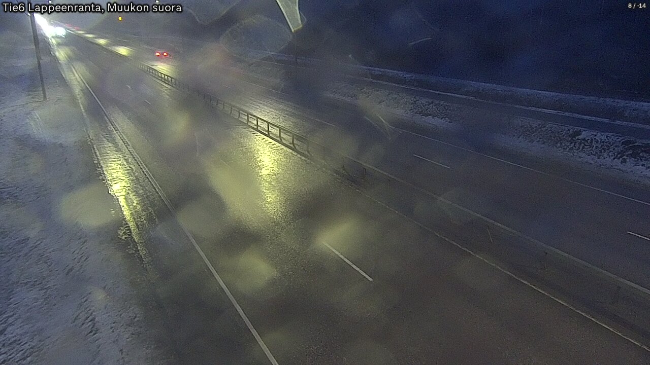 Weather Camera Image Road 6 Lappeenranta, Muukko straight, Lappeenranta, Etelä-Karjala