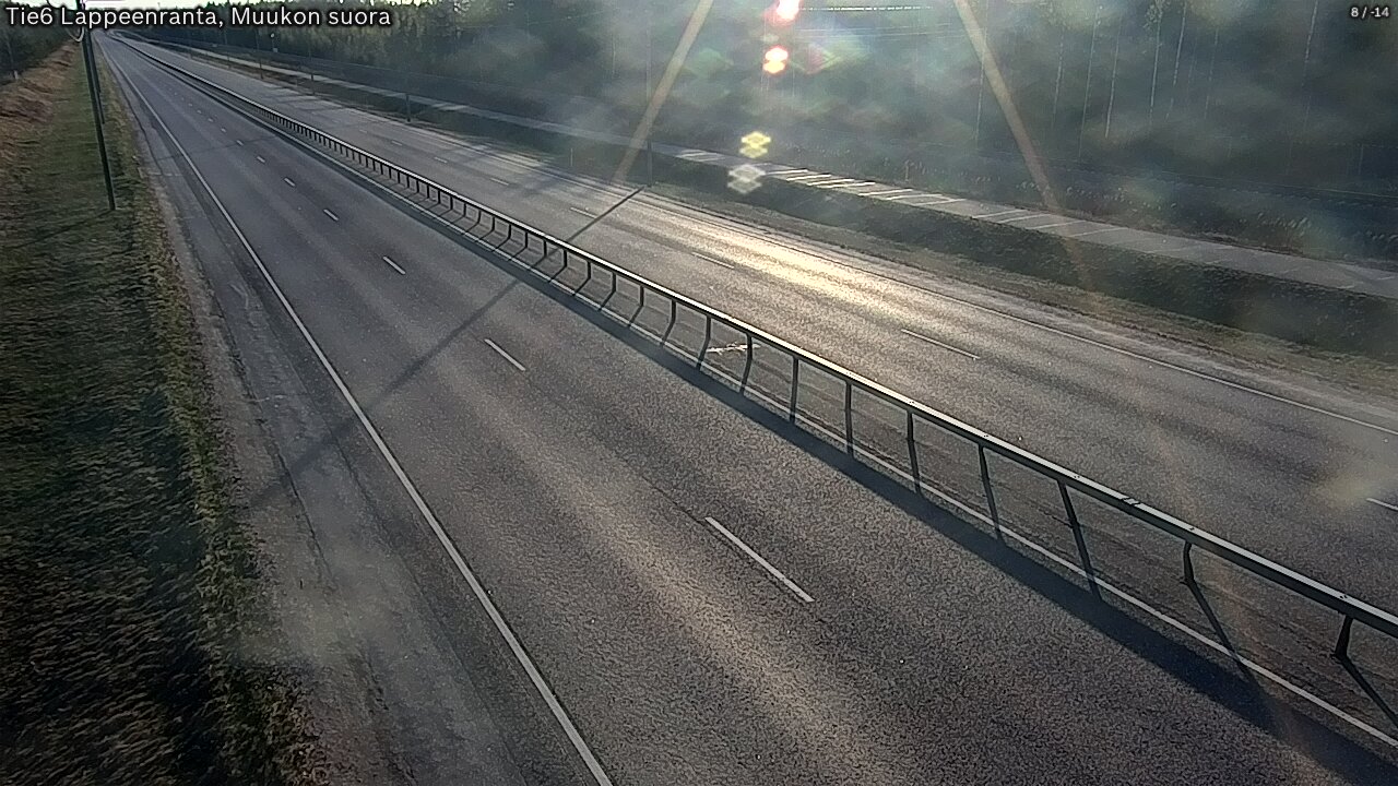 Weather Camera Image Tie 6 Villmanstrand, Muukko rakan, Lappeenranta, Etelä-Karjala