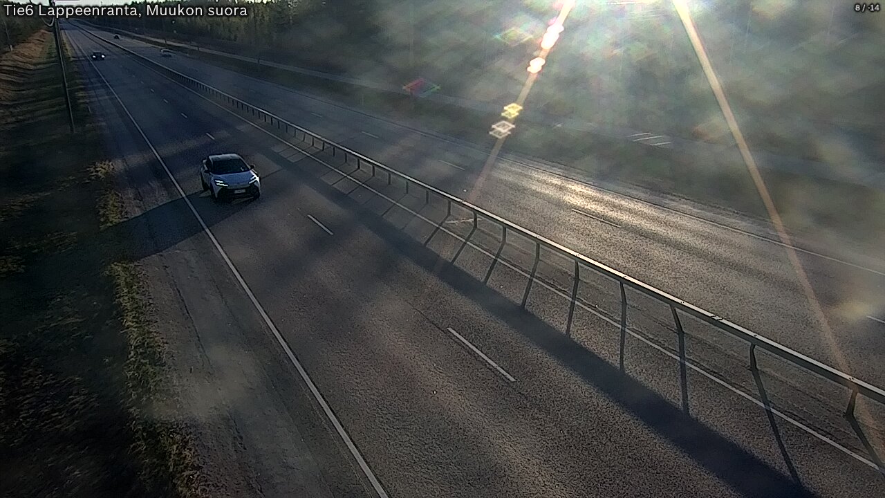 Weather Camera Image Tie 6 Villmanstrand, Muukko rakan, Lappeenranta, Etelä-Karjala