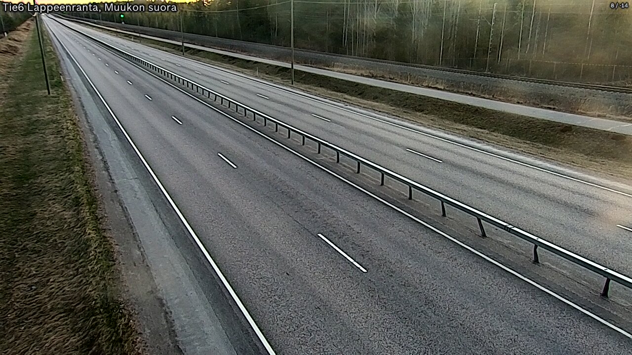 Weather Camera Image Tie 6 Villmanstrand, Muukko rakan, Lappeenranta, Etelä-Karjala
