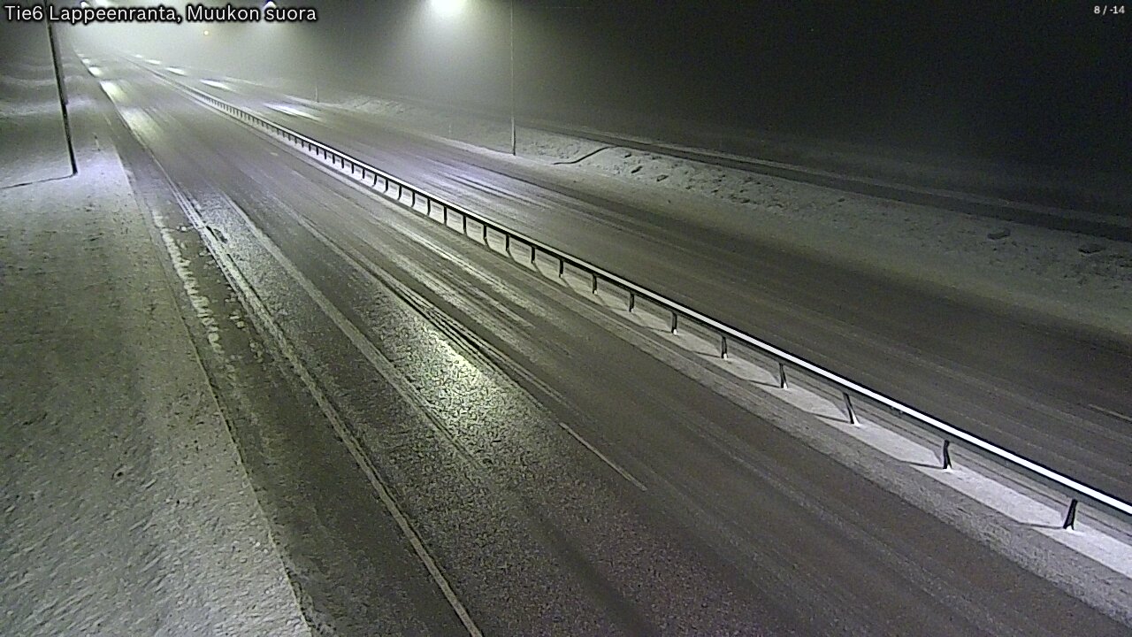 Weather Camera Image Road 6 Lappeenranta, Muukko straight, Lappeenranta, Etelä-Karjala